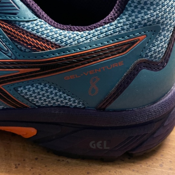 NWOT Asics Turquoise and Violet Athletic Shoes - Picture 3 of 7